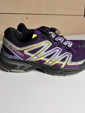 Salomon Wings Flyte 2 Shoes Womens 9 Purple Mesh Trail Running Sneakers Low Top